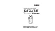 Alinco DJ-X3 T E VHF UHF FM Radio Instruction Owners Manual page 1