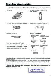 Alinco DR-620 VHF UHF FM Radio Owners Manual page 7