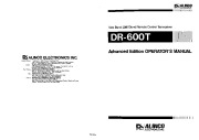 Alinco DR-600T VHF UHF FM Radio Owners Manual page 1