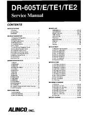 Alinco DR-605 Tranciever VHF UHF FM Radio Service Manual page 1