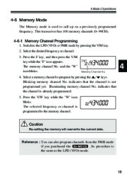 Alinco DJ-S45 CQ T E VHF UHF FM Radio Owners Manual page 19