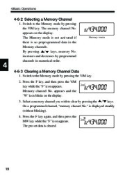 Alinco DJ-S45 CQ T E VHF UHF FM Radio Owners Manual page 20