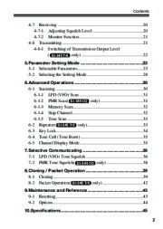 Alinco DJ-S45 CQ T E VHF UHF FM Radio Owners Manual page 3