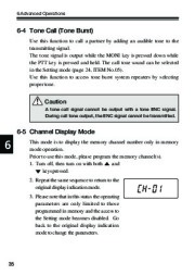 Alinco DJ-S45 CQ T E VHF UHF FM Radio Owners Manual page 36