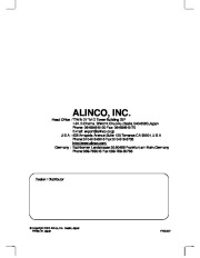 Alinco DR-135 FM Radio Instruction Owners Manual page 20