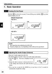 Alinco DJ-S17 DJ-S47 E TFH VHF UHF FM Radio Instruction Owners Manual page 24