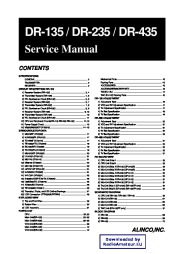 Alinco DR-135 DR-235 DR-435 FM Radio Service Manual page 1
