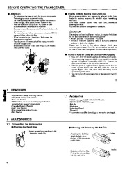 Alinco DJ-446 VHF UHF FM Radio Instruction Owners Manual page 3