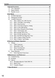 Alinco DJ-V17T E R TFH Radio Instruction Owners Manual page 12