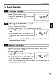 Alinco DJ-V17T E R TFH Radio Instruction Owners Manual page 23