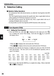 Alinco DJ-V17T E R TFH Radio Instruction Owners Manual page 36