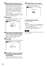Sony RDR-VX410 DVD Recorder VCR Combination Users Guide Manual page 24