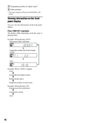 Sony RDR-VX410 DVD Recorder VCR Combination Users Guide Manual page 46