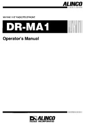 Alinco DR-MA1 VHF UHF FM Radio Instruction Owners Manual page 1