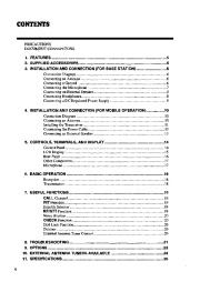 Alinco DX-701 VHF UHF FM Radio Instruction Owners Manual page 4